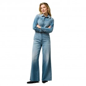 гащеризон,дамски,гащеризони,wrangler,radiating,regular,fit,long,sleeve,jumpsuit,blue,(shimmerstone)