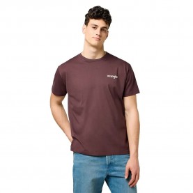 Тениска Wrangler Vintage Fit short sleeve T-shirt - Purple (Mahogany) тениска,мъжки,тениски,дамски,тениски,wrangler,vintage,fit,short,sleeve,t,shirt,purple,(mahogany)