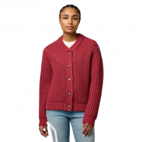 жилетка,дамски,пуловери,дамски,плетени,дрехи,wrangler,western,regular,fit,cardigan,earth,red,(red)