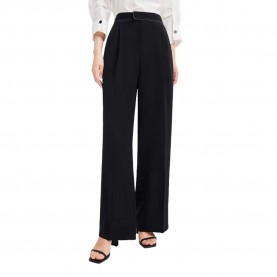 панталони,дамски,панталони,lily,fashionable,solid,colour,wide,leg,pants,black
