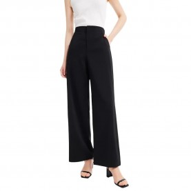 панталони,дамски,панталони,lily,slim,straight,leg,pants,black