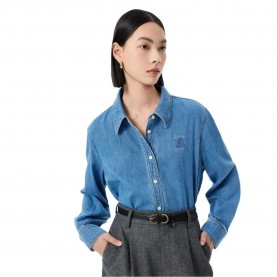 дамски,блузи,дамски,ризи,lily,sprinkle,wool,denim,shirt,denim,blue,(blue)
