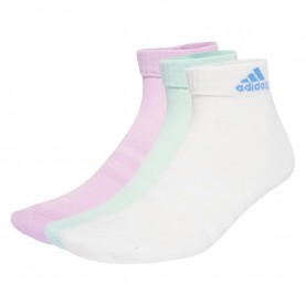 Чорапи Adidas Cushioned Sportswear Ankle socks 3 units - Multicolor (Powder Plum / White / Halo Mint) чорапи,мъжки,чорапи,дамски,чорапи,adidas,cushioned,sportswear,ankle,socks,3,units,multicolor,(powder,plum,white,halo,mint)