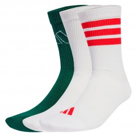 чорапи,мъжки,чорапи,adidas,logo,crew,socks,3,units,white,white,powder,plum,(green,white)