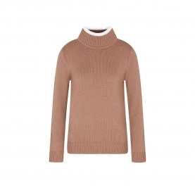 блуза,дамски,пуловери,дамски,плетени,дрехи,ea7,emporio,armani,train,apres,ski,high,neck,sweater,brown,(brown,white,alyssu)