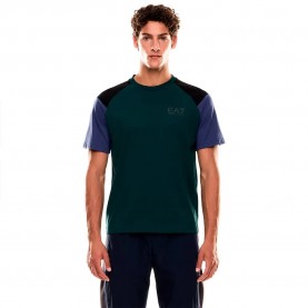 тениска,мъжки,тениски,ea7,emporio,armani,train,athletic,colour,block,2,short,sleeve,t,shirt,green,ub011,(green)