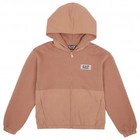 блуза,детски,блузи,ea7,emporio,armani,train,contemporary,sport,full,zip,sweatshirt,brown,(brownie)