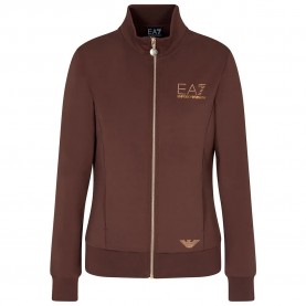 блуза,дамски,блузи,ea7,emporio,armani,train,evolution,full,zip,sweatshirt,brown,(brown,brown)