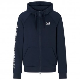 Блуза EA7 EMPORIO ARMANI Train Logo Series Extended Logo CC full zip sweatshirt - Blue (Navy / White) блуза,мъжки,пуловери,ea7,emporio,armani,train,logo,series,extended,logo,cc,full,zip,sweatshirt,blue,(navy,white)