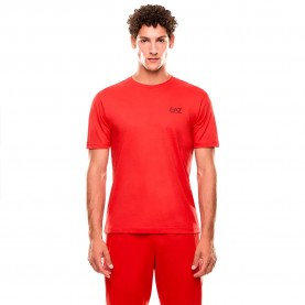 тениска,мъжки,тениски,ea7,emporio,armani,7m000567,af10375,short,sleeve,t,shirt,orange,(cherry)