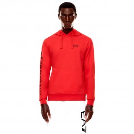 Суичър EA7 EMPORIO ARMANI Train Logo Series Extended Logo Coft CC hoodie - Red (Cherry) суичър,мъжки,пуловери,ea7,emporio,armani,train,logo,series,extended,logo,coft,cc,hoodie,red,(cherry)