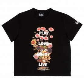 Тениска EA7 EMPORIO ARMANI Train Logo Series Graphic short sleeve T-shirt - Black тениска,детски,тениски,ea7,emporio,armani,train,logo,series,graphic,short,sleeve,t,shirt,black