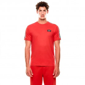 тениска,мъжки,тениски,ea7,emporio,armani,train,logo,series,tape,co,short,sleeve,t,shirt,red,(cherry)