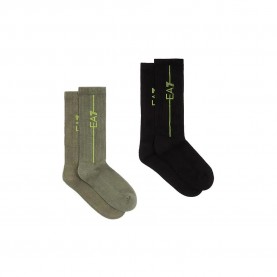чорапи,мъжки,чорапи,дамски,чорапи,ea7,emporio,armani,train,sponge,socks,2,pairs,green,black,(black,green)