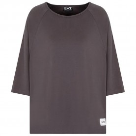 Тениска EA7 EMPORIO ARMANI Train Sporty 4Ever 3/4 sleeve T-shirt - Grey (Grey) тениска,дамски,тениски,ea7,emporio,armani,train,sporty,4ever,3,4,sleeve,t,shirt,grey,(grey)