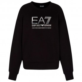 блуза,дамски,блузи,ea7,emporio,armani,train,visibility,br,sweatshirt,black,(black,silver)