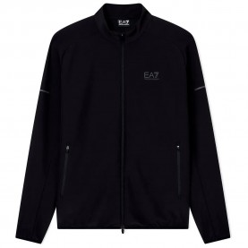 Блуза EA7 EMPORIO ARMANI Ventus 7 Pl St full zip sweatshirt - Black (Black) блуза,мъжки,пуловери,ea7,emporio,armani,ventus,7,pl,st,full,zip,sweatshirt,black,(black)