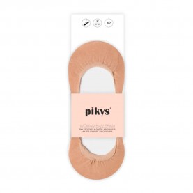 чорапи,дамски,чорапи,pikys,ballerina,low,cut,cotton,no,show,socks,2,pairs,beige,(beige)