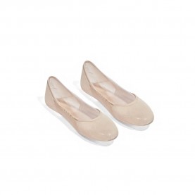 чорапи,дамски,чорапи,pikys,ballerina,plunging,neckline,with,pad,no,show,socks,2,pairs,beige,(beige)
