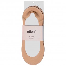 чорапи,дамски,чорапи,pikys,fantasy,low,cut,cotton,base,with,silicone,no,show,socks,2,pairs,beige