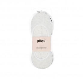 чорапи,дамски,чорапи,pikys,fantasy,ribbed,with,silicone,no,show,socks,2,pairs,grey,(grey)