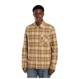 карирана,риза,мъжки,ризи,dickies,forest,check,long,sleeve,shirt,wood,ash,(brown)