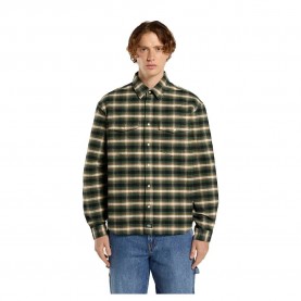 риза,с,дълъг,ръкав,мъжки,ризи,dickies,johnsonville,long,sleeve,shirt,pine,needle,green,(green)