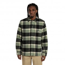 риза,с,дълъг,ръкав,мъжки,ризи,dickies,plaid,coaling,long,sleeve,shirt,sea,spray,(green)