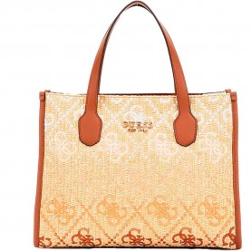 чанта,всички,чанти,guess,silvana,rafia,handbag,cognac,olive,(beige)