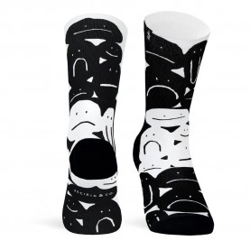 чорапи,дамски,чорапи,pacific,socks,faces,socks,black,(multicolor)
