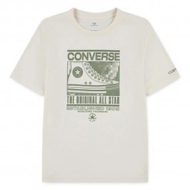 Детска тениска Converse kids Static Background Sneaker short sleeve T-shirt - Beige (Egret) детска,тениска,мъжки,тениски,дамски,тениски,converse,kids,static,background,sneaker,short,sleeve,t,shirt,beige,(egret)