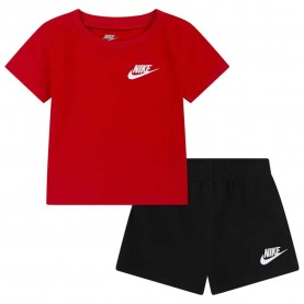 Nike Club Lbr Knit short sleeve set - Red / Black (University Red / Black) детски,екипи,nike,club,lbr,knit,short,sleeve,set,red,black,(university,red,black)