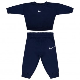 Nike Essential Fleece Crew long sleeve set - Blue (Midnight Navy) детски,екипи,nike,essential,fleece,crew,long,sleeve,set,blue,(midnight,navy)