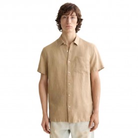 риза,с,къс,ръкав,мъжки,ризи,scotch,&,soda,regular,fit,linen,short,sleeve,shirt,tannin,(beige)