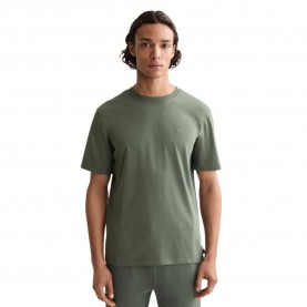 Тениска Scotch & soda Regular Fit Logo short sleeve T-shirt - Green (Thyme) тениска,мъжки,тениски,дамски,тениски,scotch,&,soda,regular,fit,logo,short,sleeve,t,shirt,green,(thyme)