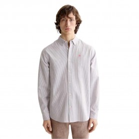 риза,с,дълъг,ръкав,мъжки,ризи,scotch,&,soda,striped,regular,fit,oxford,long,sleeve,shirt,soft,silt,stripe,(white)