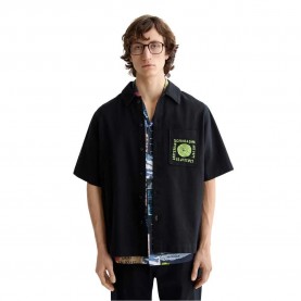 риза,с,къс,ръкав,мъжки,ризи,scotch,&,soda,structured,short,sleeve,shirt,black