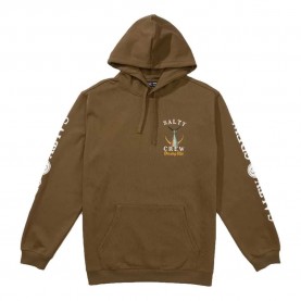 суичър,мъжки,пуловери,salty,crew,tailed,fleece,hoodie,teak,(brown)