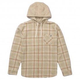 Риза с дълъг ръкав Salty crew Whitewash hooded flannel long sleeve shirt - Birch риза,с,дълъг,ръкав,мъжки,ризи,salty,crew,whitewash,hooded,flannel,long,sleeve,shirt,birch