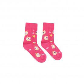 чорапи,детски,чорапи,belenka,unicorn,barefoot,crew,socks,pink,(bublegum,pink)
