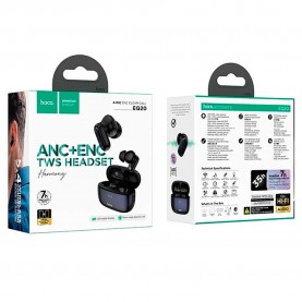 слушалки,слушалки,hoco,eq20,rhyme,wireless,earphones,black