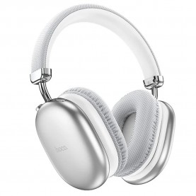 слушалки,слушалки,hoco,w35,max,joy,wireless,earphones,silver
