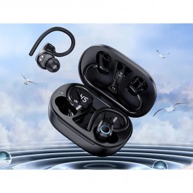 слушалки,слушалки,hoco,eq8,pure,joy,wireless,earphones,black