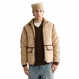 яке,мъжки,якета,scotch,&,soda,faux,shearling,jacket,beige