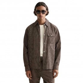 карирана,риза,мъжки,ризи,scotch,&,soda,micro,check,structured,long,sleeve,shirt,brown,(brown)