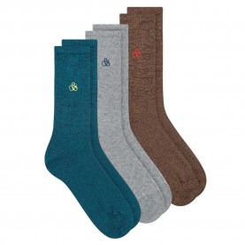 чорапи,мъжки,чорапи,scotch,&,soda,non,terry,ribbed,crew,socks,3,pairs,multicolor,(blue)