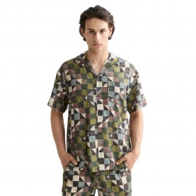 риза,с,къс,ръкав,мъжки,ризи,scotch,&,soda,printed,tencel,short,sleeve,shirt,green,(green)