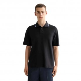 мъжки,блузи,с,яка,scotch,&,soda,structured,relaxed,fit,short,sleeve,polo,black,(grey)