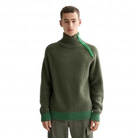 блуза,мъжки,пуловери,scotch,&,soda,troyer,raglan,high,neck,sweater,green,(green)