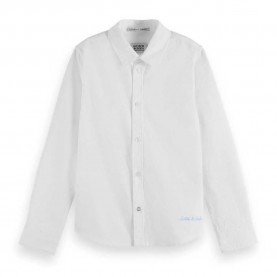 Риза с дълъг ръкав Scotch & soda Classic Dressed long sleeve shirt - White (Star White) риза,с,дълъг,ръкав,детски,ризи,scotch,&,soda,classic,dressed,long,sleeve,shirt,white,(star,white)